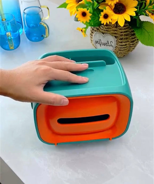 Caja de pañuelos en forma de TV