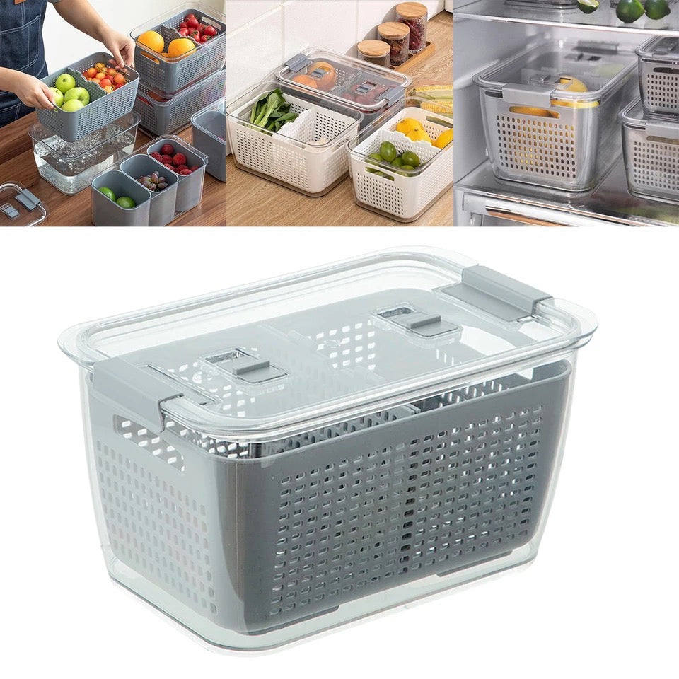 Cesta de almacenamiento acrílico